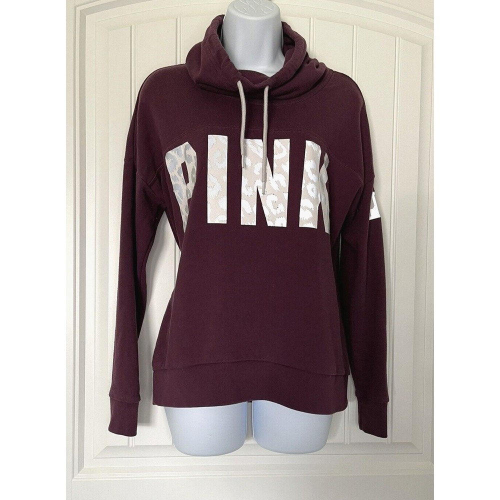 Victoria Secret Womens Maroon‎ Long Sleeve Pullover Crowl Neck Sweater Size XS